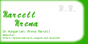 marcell mrena business card
